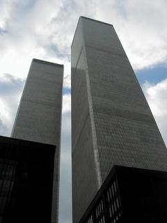 World Trade Centre Towers<br>Location: <a href="https://www.google.com/maps/search/?api=1&query=40.71298,-74.0118" target="_new">New York City Tour, Approx Broadway and Vesey St</a>